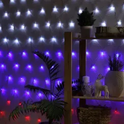 Гирлянда-сетка Флаг России 1.6 × 1.6 м, IP20, прозрачная нить, 144 LED, 220 В, Luazon Lighting (5198327)