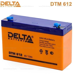 Аккумуляторная батарея Delta DTM 612 (6V / 12Ah)