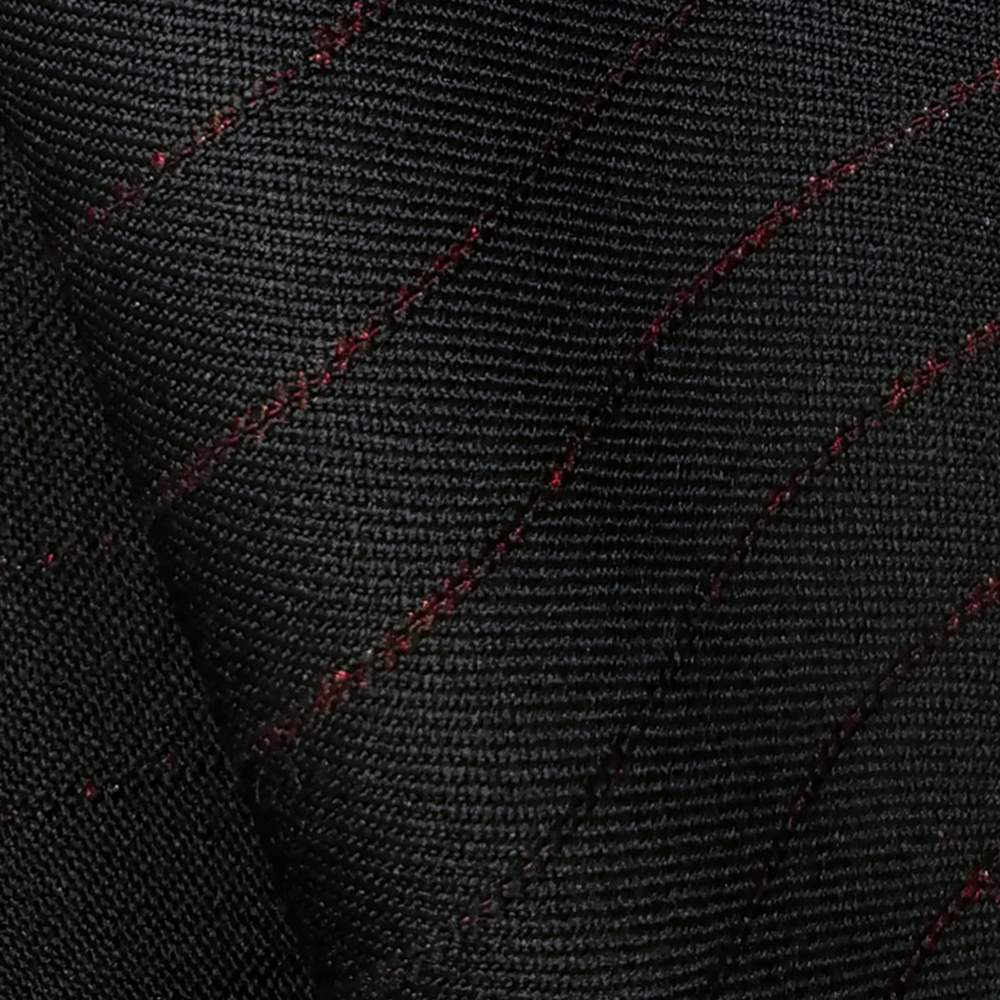 Шерстяная костюмная ткань в мерцающую полоску