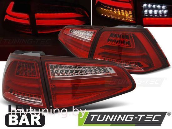 Задние фонари для Volkswagen Golf VII (13-...) LED Red Crystal