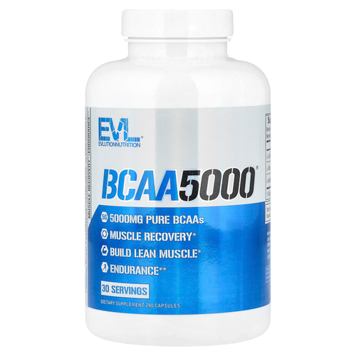 EVLution Nutrition, BCAA5000®, 240 капсул