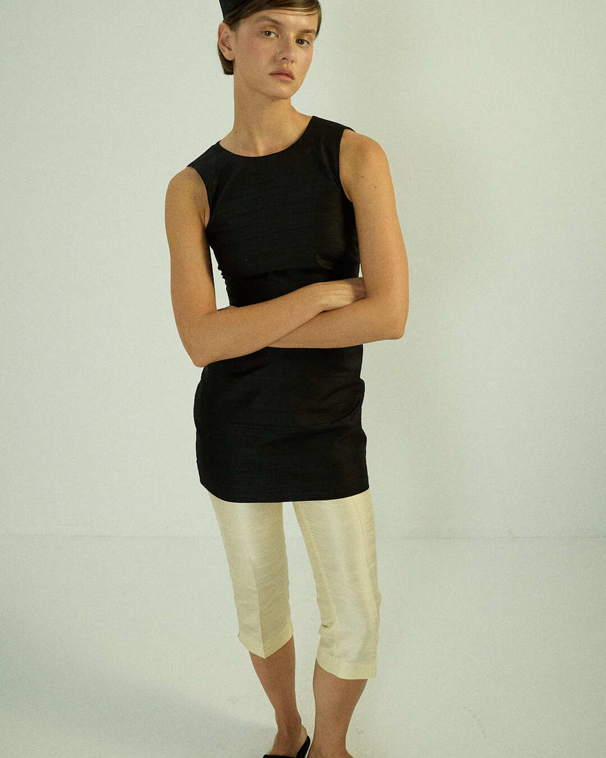 Брюки Navaz Capri сливочно-желтые