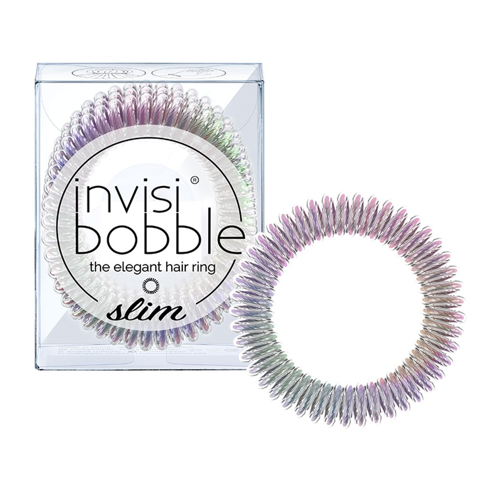 Резинки для волос тонкие Invisibobble SLIM Crystal Clear 3шт