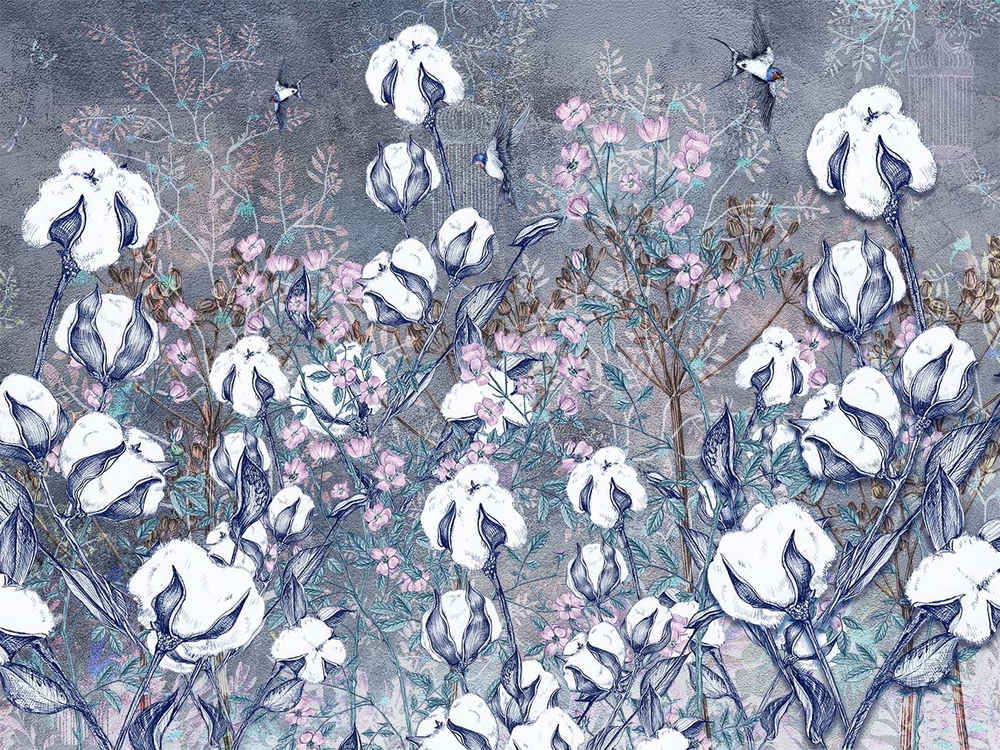 Дизайнерские обои Wall Street Botanica