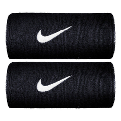 Nike Swoosh Doublewide Wristband 2 Pack - Dark Blue, White