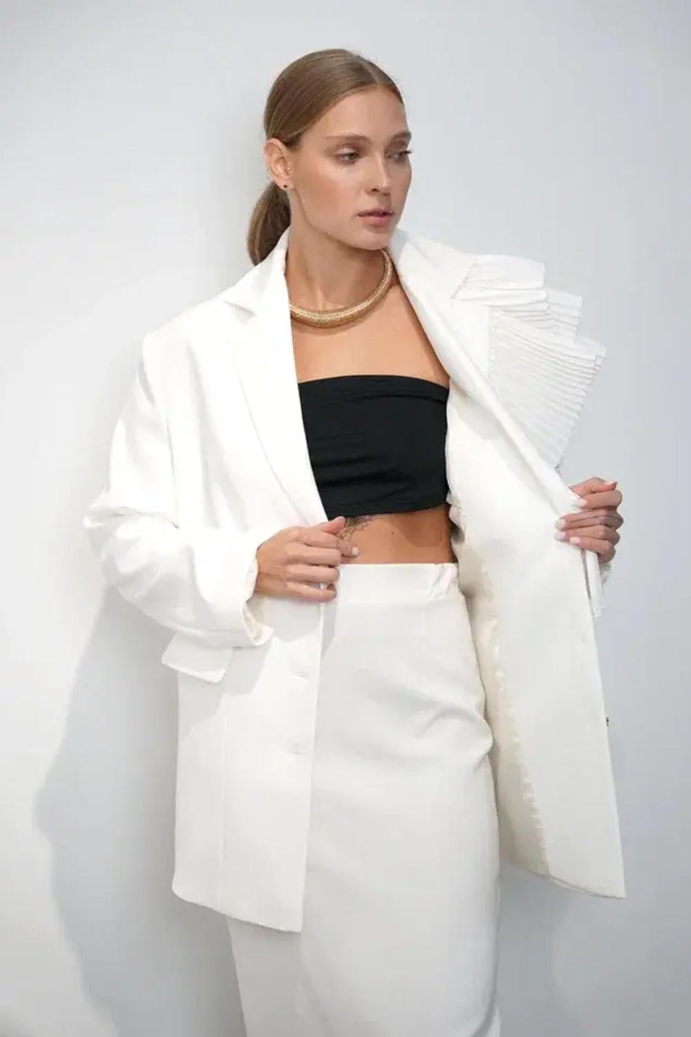 Пиджак "Выше нос" в зефире