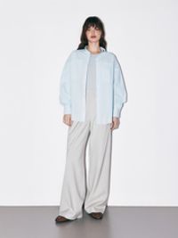 Рубашка из жатого хлопка "Голубая" женская