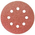 738027 Круг абразивный P 40, на ворсовой подложке под "липучку" 125 мм, перфорированный, 5 шт. Сибртех