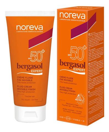 NOREVA Легкий солнцезащитный крем для лица и тела Bergasol Expert Fluid Cream SPF50+ 50 мл