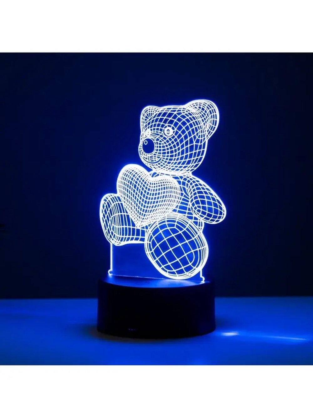 Светильник сенсорный «Мишутка» LED 7 цветов USB/от батареек