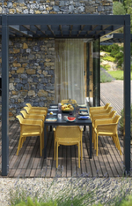 Стол металлический раздвижной Nardi Rio Alu 210 Extensibile, антрацит