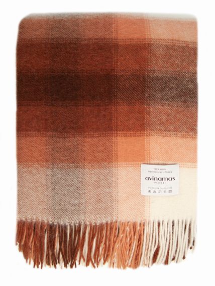 Плед  ANDES 10-01 из шерсти альпаки  и астралийского мериноса AVINAMAS