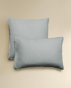 Наволочка Zara Home хлопок, лён 100%, однотонный, 3110/091