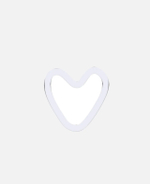 пирсинг двухсторонний лепесток (сердечко) с эмалью