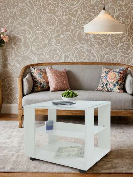 Стол журнальный BeautyStyle 5 белый/Luminar 189