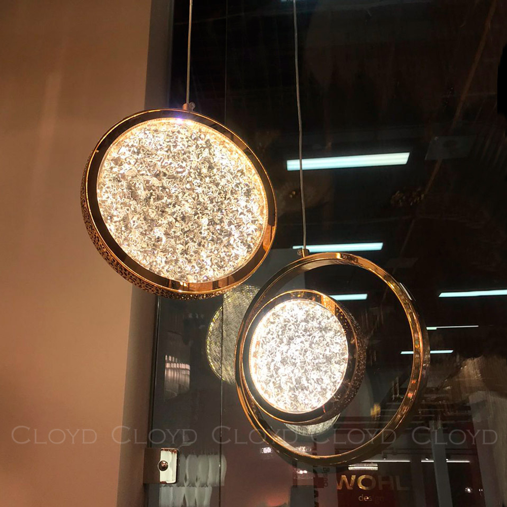 Подвесной светильник Cloyd RINGONE-B P1 / Ø24 см - золото (арт.11154)