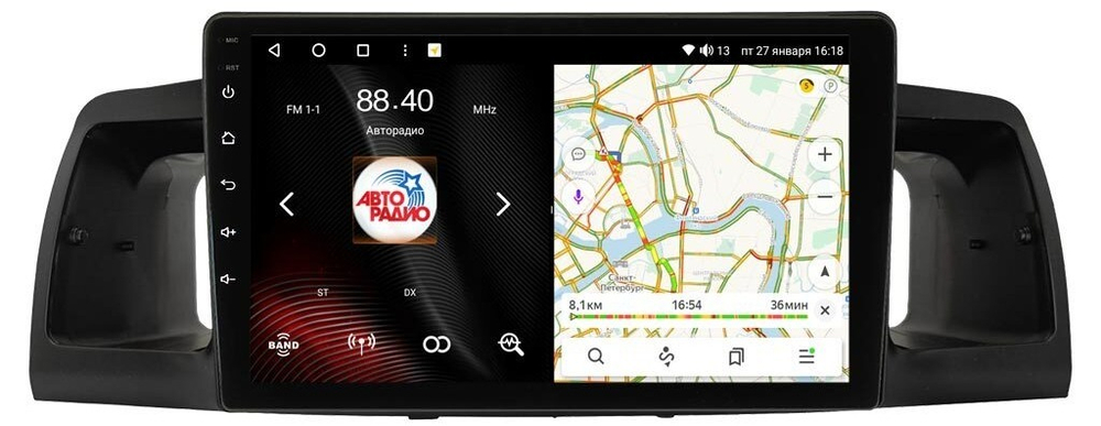 Магнитола для Toyota Corolla 120 2000-2007 - Vaycar VA77-2063-09V3 на Android 13, 8-ядер, 4G SIM-слот