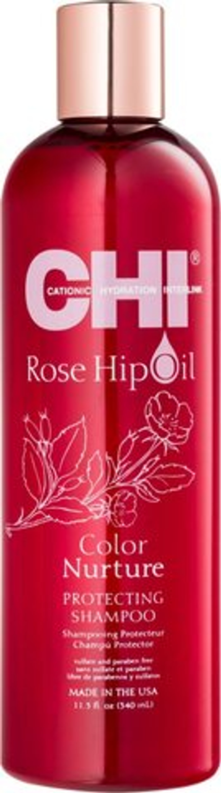 CHI Rose Hip Oil Shampoo - шампунь для окрашенных волос /   340  ml  / GTIN 633911772744