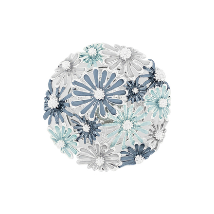 Брошь Shadore Хризантемы XZ0985.21 BL/S