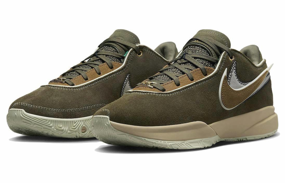Кроссовки Nike Lebron 20 "Olive Suede"