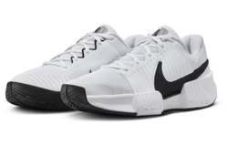 Мужские кроссовки теннисные Nike Zoom GP Challenge Pro - белый, черный