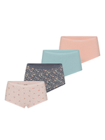 Трусы женские слипы. Набор из 4-х штук голубой-розовый-персик-серый