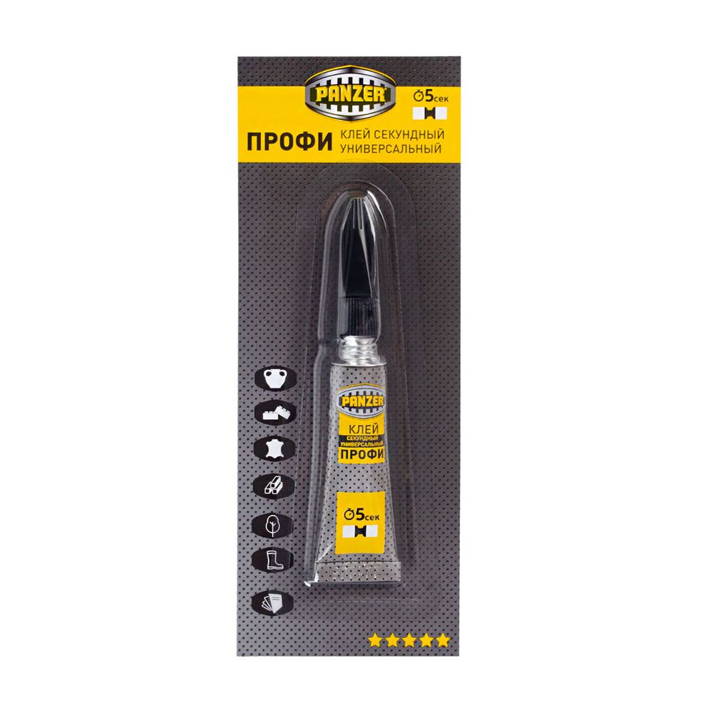 Клей секундный «Профи» универсальный 3г. PANZER