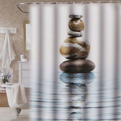 Штора для ванн 180х180 см, ПЭ, Спа, STSC1032