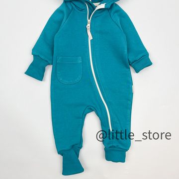 Комбинезон из футера "Simple" Изумруд