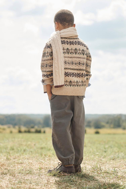 ZARA ТРИКОТАЖНЫЙ СВИТЕР, БЕЖЕВЫЙ