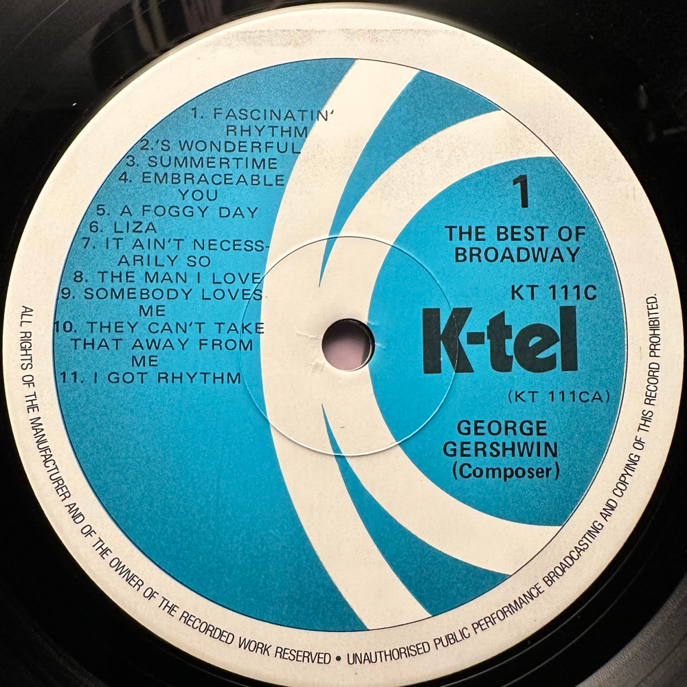 George Gershwin / Cole Porter - The Best Of Broadway (Новая Зеландия)