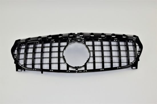 Решетка радиатора V.1  глянцево - черный для Mercedes CLA class W117 2013-2019