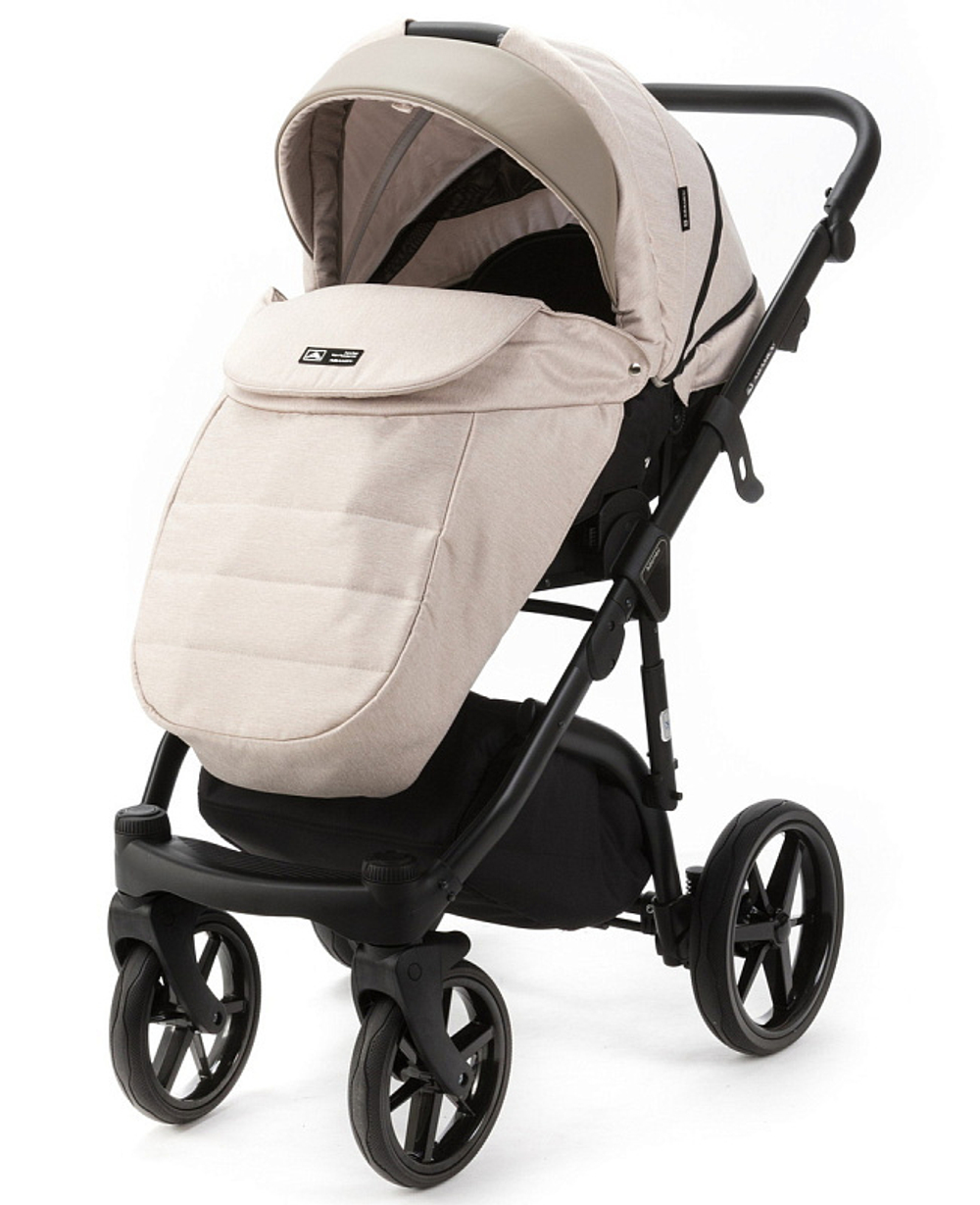 Детская коляска Adamex Nola 2 в 1 N-PS160 (БЕЖ + Т.БЕЖ. КОЖА)