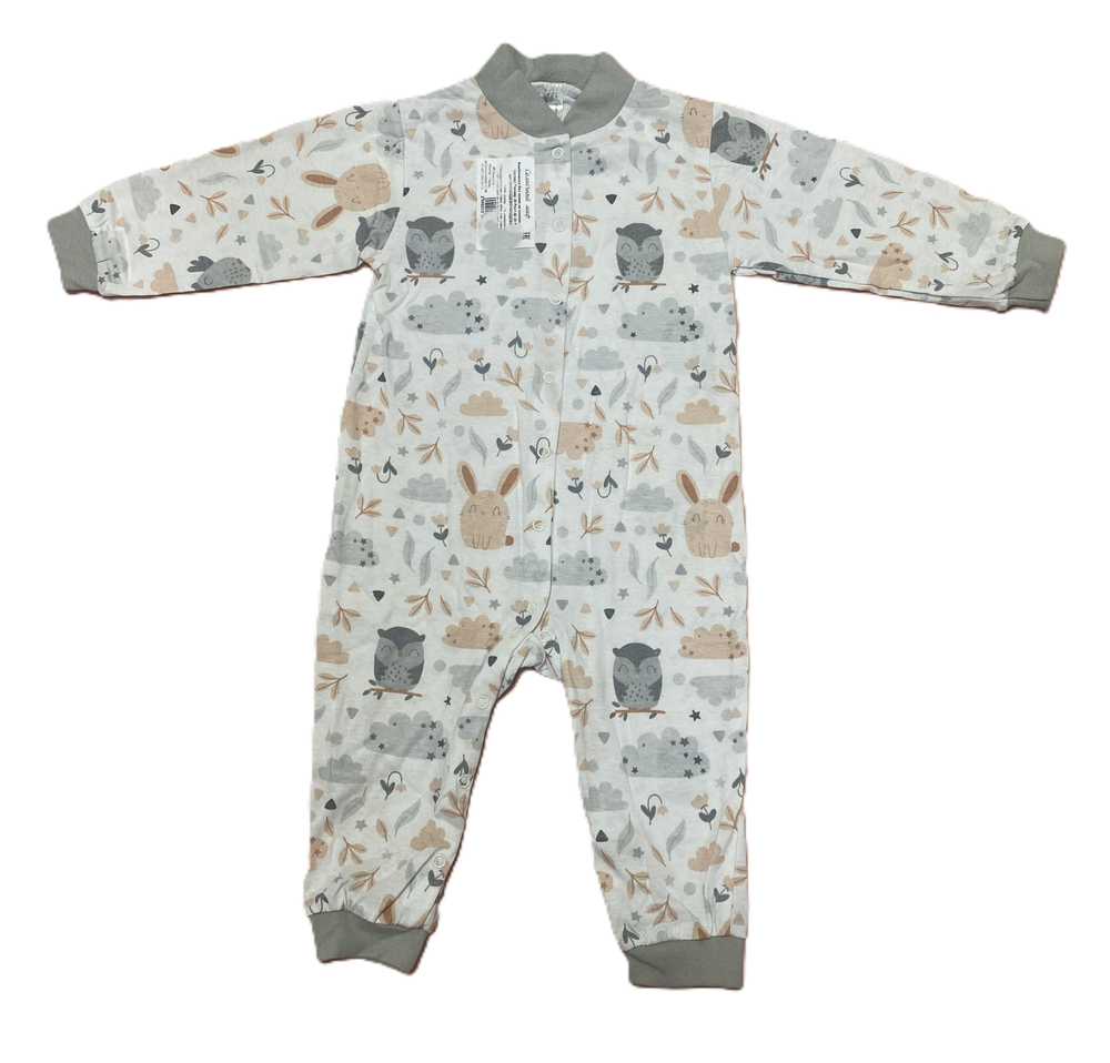 Комбинезон без ножек на кнопках из кулирки (100% хлопок) на рост 86 см