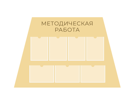 Стенд фигурный Методическая работа с карманами А4 1500001323