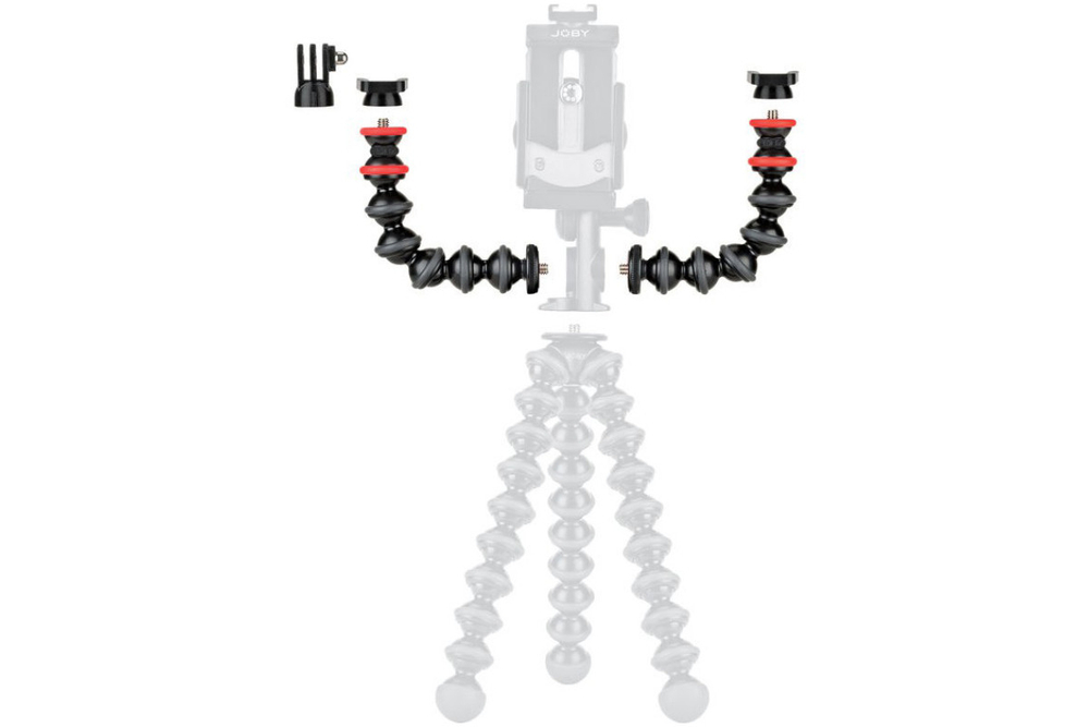 Набор Joby GorillaPod Arm Kit (2 шарнирные ручки и 3 адаптера), черный/серый