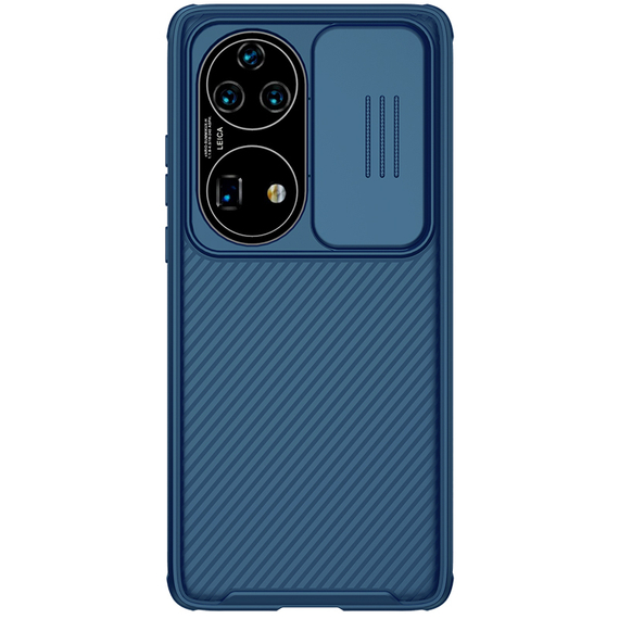 Синий чехол с защитной шторкой для камеры для Huawei P50 Pro, Nillkin, серия CamShield Pro Case