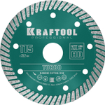 KRAFTOOL Turbo, 115 мм, (22.2 мм, 10 х 2.2 мм), сегментированный алмазный диск (36682-115)
