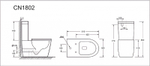 Унитаз-компакт Ceramica Nova HighLight Rimless CN1802 крышка микролифт безободковый