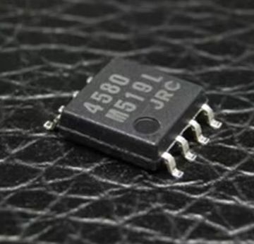 Микросхема JRC4580M (NJM4580M) / DMP8, Сдвоенный аудио операционный усилитель
