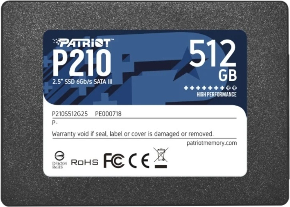 SSD Patriot P210S512G25 512 ГБ