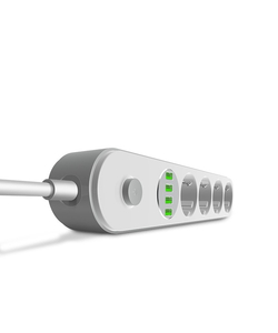 Perfeo LD_B4438  LDNIO SE4432/ Сетевой удлинитель 2м + ЗУ на 4 USB/ 4 розетки (медь) - 2500W/ USB - 17W/ White&Gray