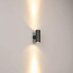 Светильник LGD-RAY-WALL-TWIN-R46-2x3W Warm3000 (GR, 24 deg, 230V) (Arlight, IP65 Металл, 3 года) 033306(1)