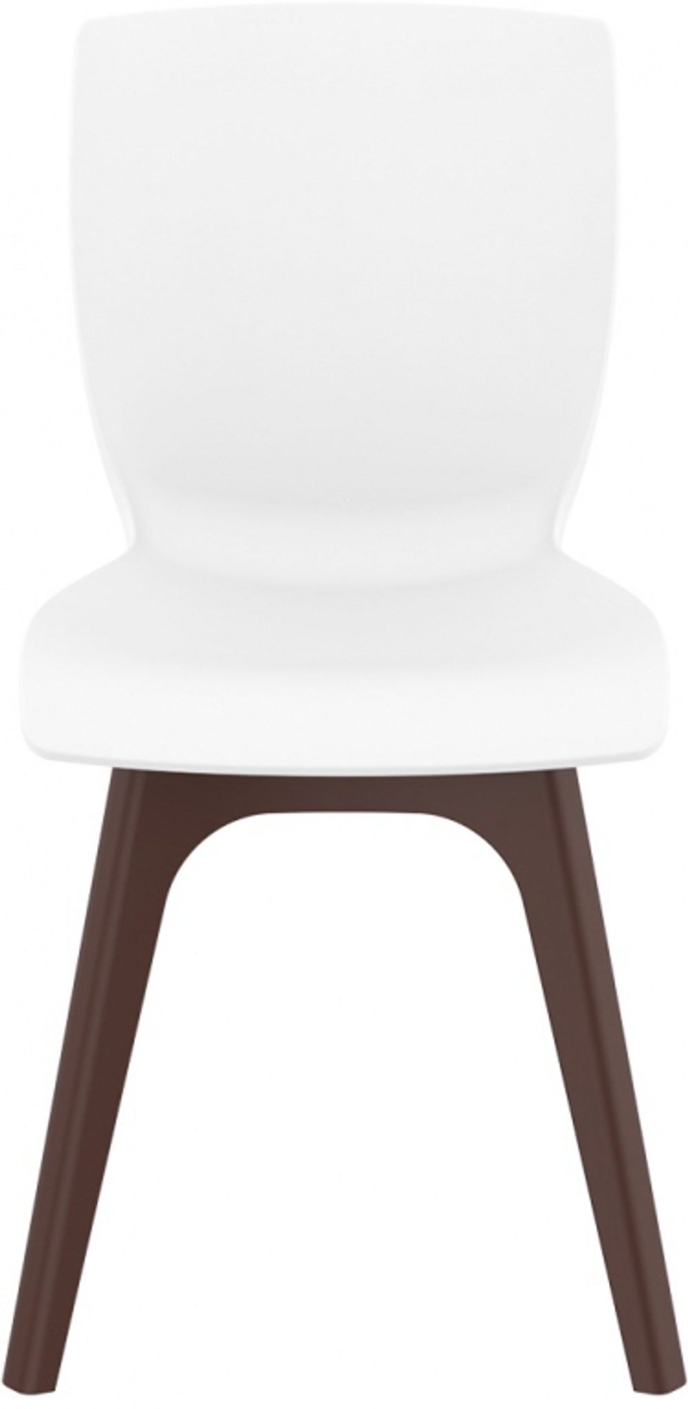 Стул пластиковый Siesta Contract Mio-PP, коричневый, белый