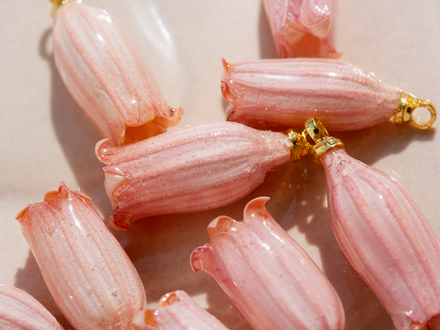 Подвеска "Колокольчик розовый"