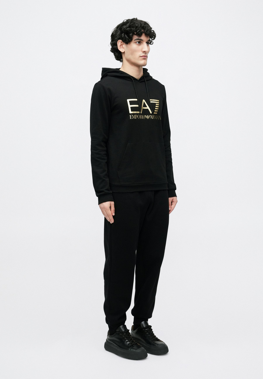 EA7 Emporio Armani UNISEX - Толстовка с капюшоном - Чёрный