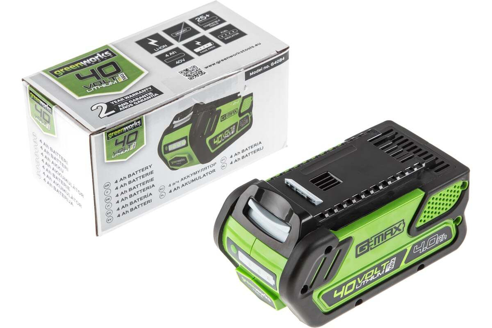 Аккумуляторный снегоуборщик GreenWorks GD40SSK4 40V