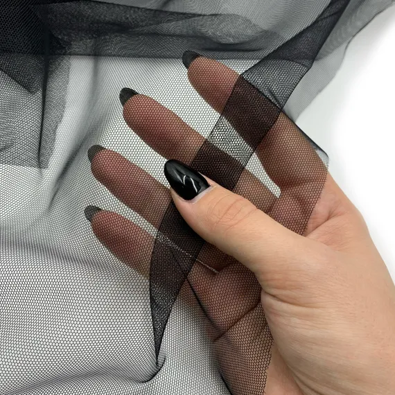 Бюстовая сетка неэластичная черная, Lauma