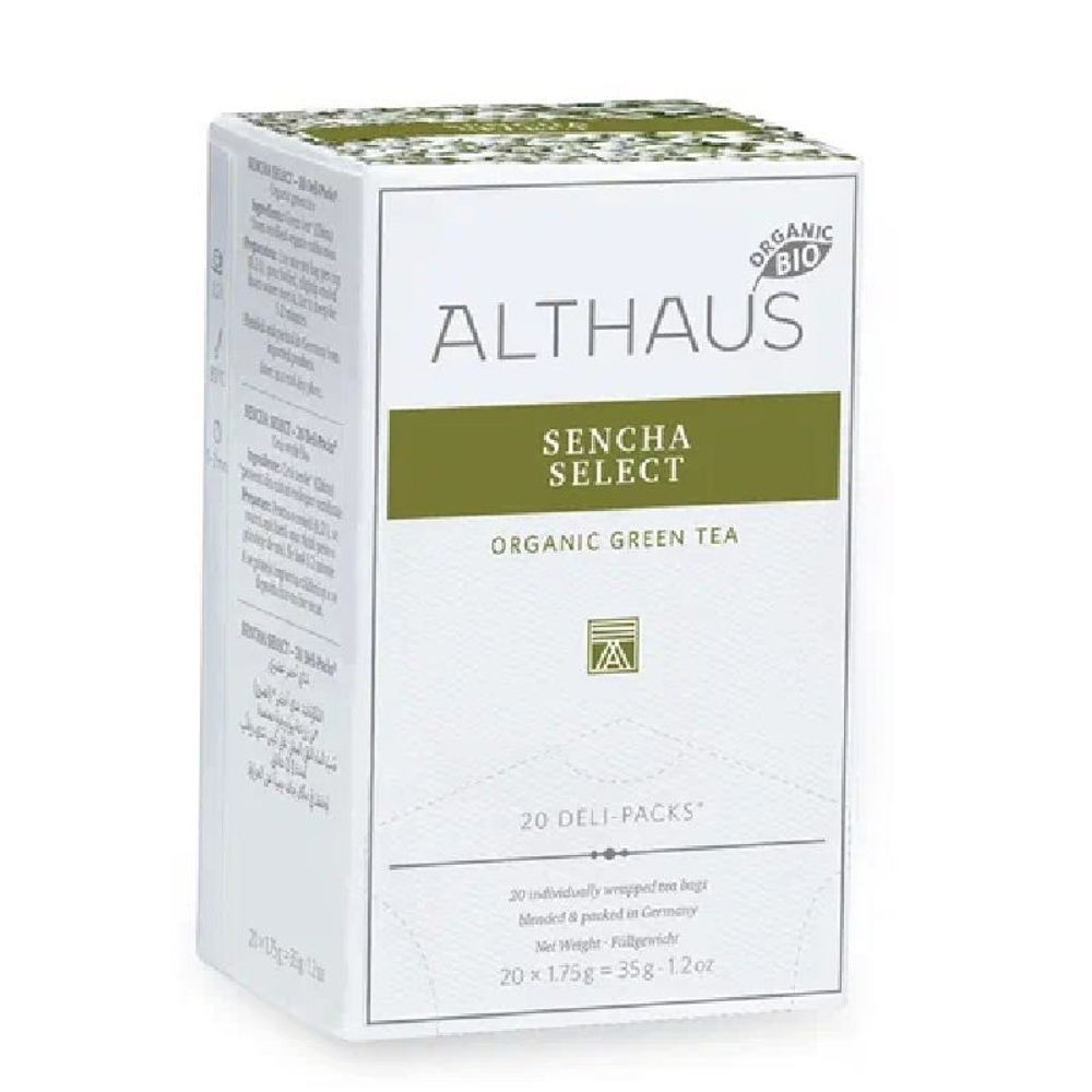 Althaus China Zhu Cha Deli Pack чай зеленый в пакетиках, 20 шт