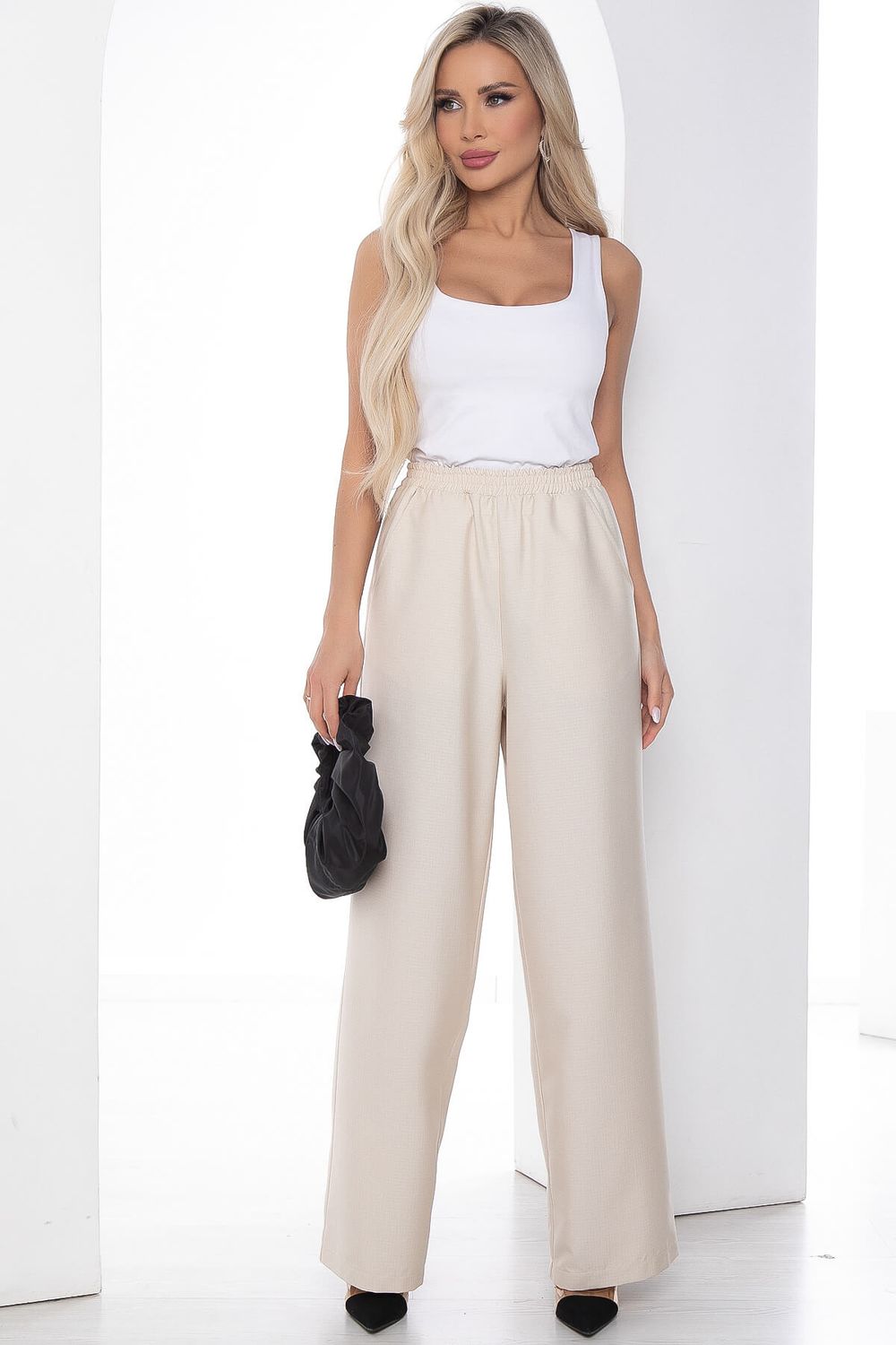 Брюки Сэлли слоновая кость Б10124 LT Collection (Акция)
